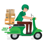 Illustration of a Service delivery man character-09